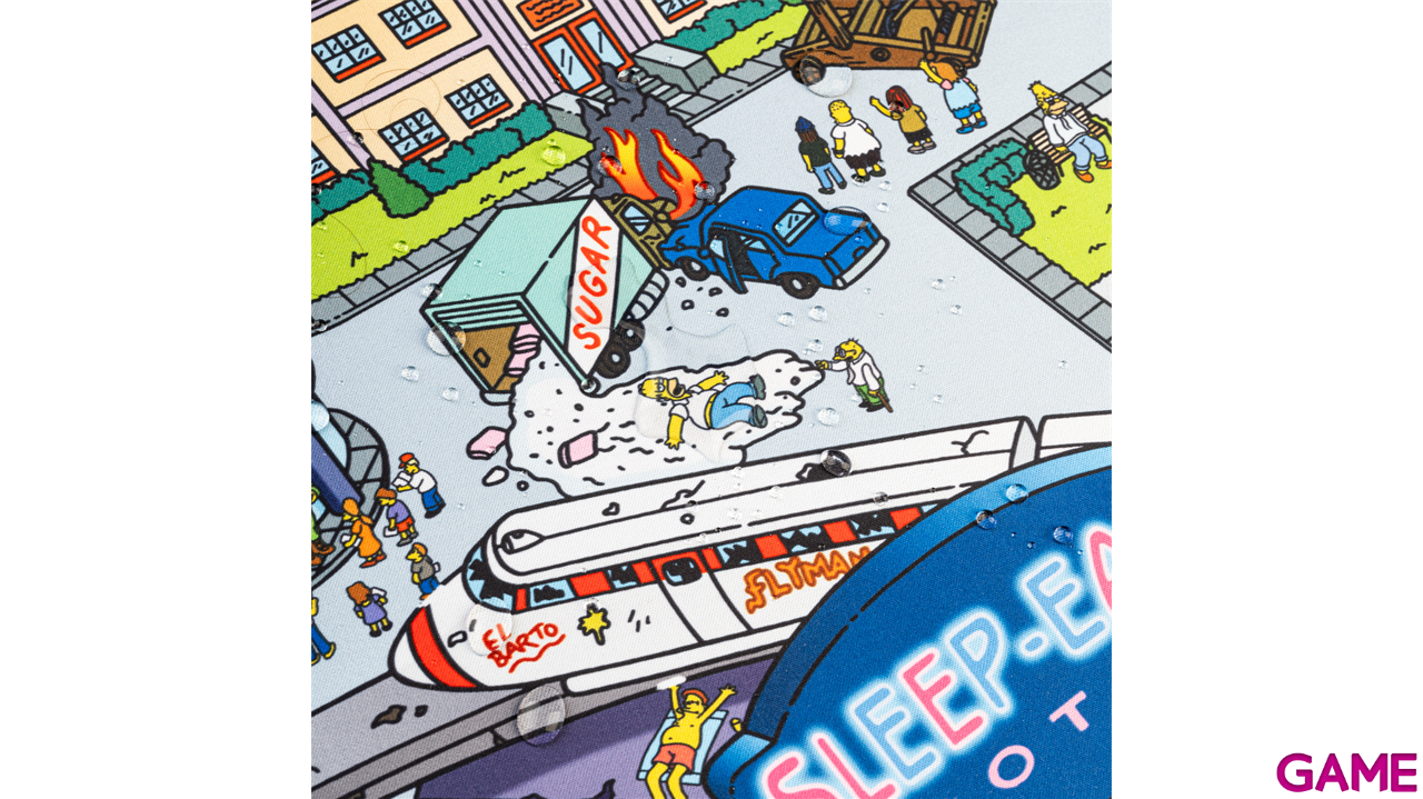 Alfombrilla XL Los Simpsons Springfield  80 x 35 cm-4